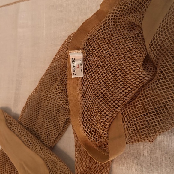 Capezio Professional Fishnet Tight in Caramel. Please see photos for size guide - Picture 6 of 7